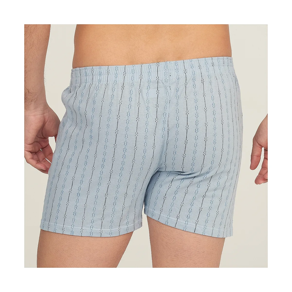 5010b OPENED BOXER WITH CHAINS EMBROIDERY