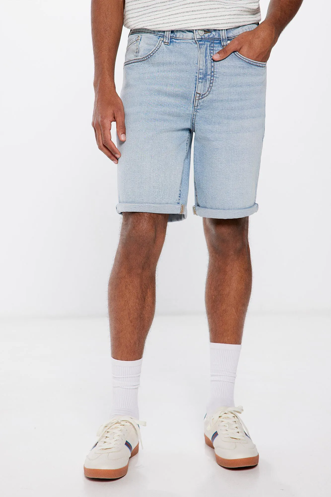 Bermuda denim básica