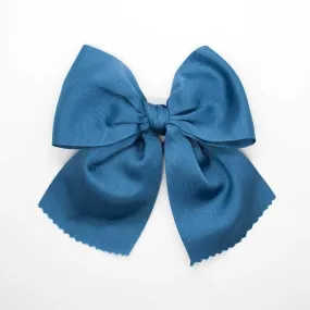 Lazo grosgrain grande cobalto