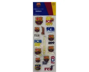Pegatinas Stickers con relieve FC Barcelona