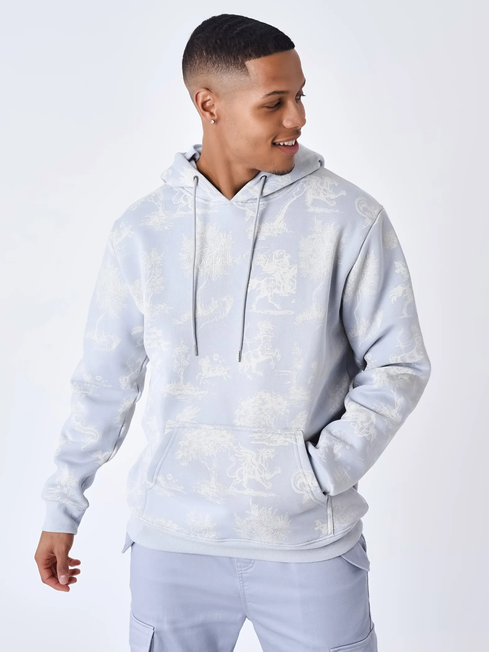 Sweat à capuche motif mythologique